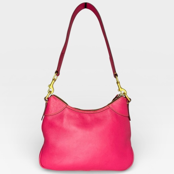 Dooney & Bourke Florentine Small Hobo Fuchsia Pink Leather - Picture 3 of 11
